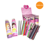 Pack de 18 lápices de colores Princess Top en tonos vibrantes, perfectos para colorear y dibujar con precisión y creatividad.