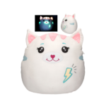 Peluche Gato Grande Ylvi Swoppies, redondo y extra suave, con efecto luminoso en la oscuridad.