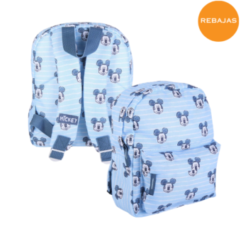 Mochila azul Mickey con diseño vibrante y licencia oficial Disney.