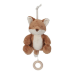Zorro Musical Forest Friends Little Dutch con aro de madera, ideal para calmar a tu bebé con una suave melodía.