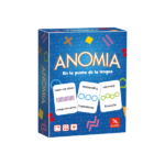 Caja de Anomia, el juego de cartas de rapidez mental y reflejos, ideal para jugar en grupo.
