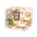 Maqueta en Miniatura Baño con Burbujas Rolife, kit DIY detallado.
