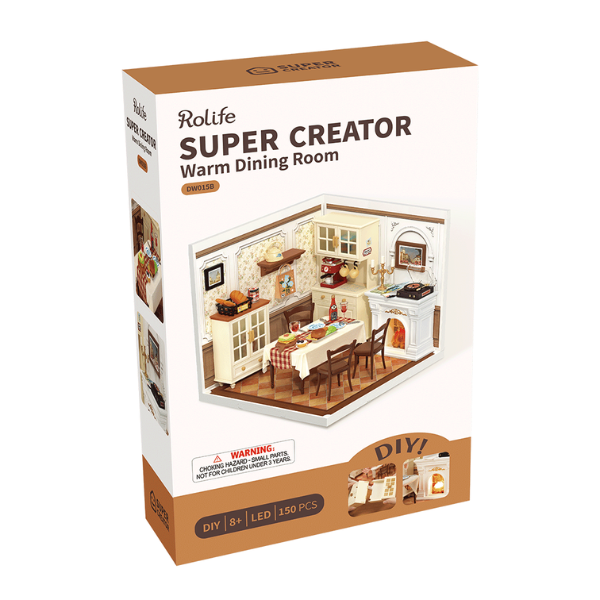 Maqueta en Miniatura Comedor Rolife caja de la Maqueta en Miniatura Comedor Rolife