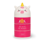 Organizador de Escritorio de Unicornio de Legami con diseño rosa y blanco