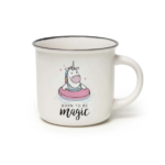 Taza de Porcelana Unicornio de Legami sobre fondo pastel