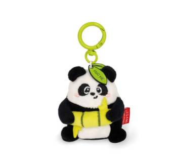 Llavero de Peluche Panda Legami abrazando bambú con chapa “Hug me”