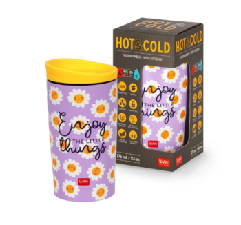 Vaso Termo 275ml Daisy Legami con estampado de margaritas