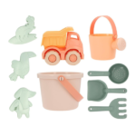 Set de Juguetes de Playa Pearl Monneka completo con cubo, camión, regadera y moldes
