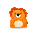 Peluche León Legami naranja con melena suave