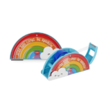 Dispensador de Cinta Adhesiva Follow The Rainbow Legami con diseño de arcoíris vibrante.