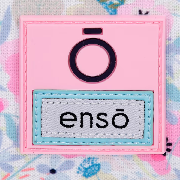 Bandolera Full of Flowers con Pompón Decorativo de Enso Bandolera infantil y juvenil Enso con ramo de flores estampado y correa ajustable