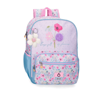 Mochila Infantil Full of Flowers Adaptable a Carro de Enso vista frontal