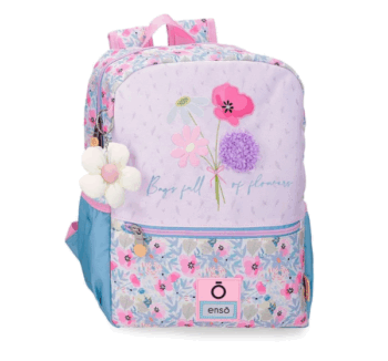 Mochila Escolar Full Of Flowers de Enso 33cm vista frontal