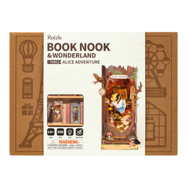 Maqueta Sujetalibros Alice Adventure de RoLife Montaje paso a paso de la maqueta DIY de RoLife