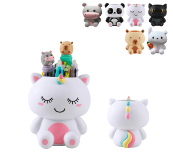 Portalápices 3D de iTotal Diseño kawaii y resistente.