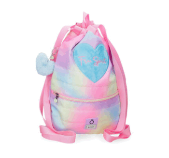 Mochila Saco Free Spirit de Enso desplegada con fondo blanco