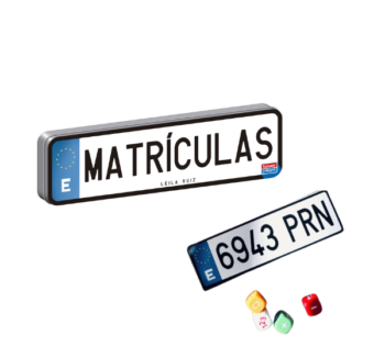 Matrículas Juego de Cartas – Juego educativo para agilidad mental.