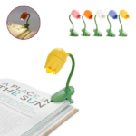 Luz de Lectura con Forma de Tulipán – Diseño floral y portátil.