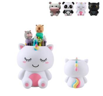 Portalápices 3D de iTotal Unicornio – Diseño kawaii y resistente.