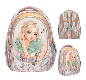 Mochila Escolar SUMMER FEELING de TopModel – Diseño floral romántico.