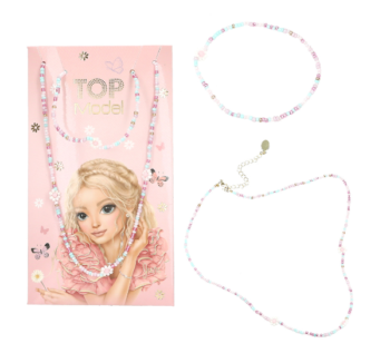 Set de Collar y Pulsera SUMMER FEELING de TopModel – Diseño floral en tonos pastel.