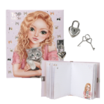 Diario con Candado KITTY de TopModel – Diseño con modelos y gatitos.
