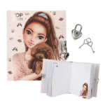 Diario con Candado DOGGY de TopModel – Diseño con modelos y perritos.