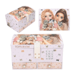 Joyero Grande con Código CAT LOVE de TopModel cerrado con detalles de gatitos.