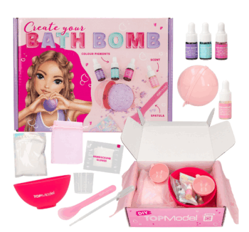 Set de Bombas de Baño DIY BEAUTY and ME de TopModel con todos los materiales incluidos.