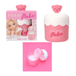 Creador de Espuma de Baño BEAUTY and ME de TopModel en color rosa con tapa blanca.