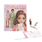 Cuaderno para Colorear Fashion Designer de TopModel con figurines para diseñar.
