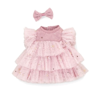 Producto: Conjunto de Ropa de Peluche Noche Romántica con vestido elegante.