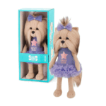 Peluche Lucky Yoyo Gracia 44cm con vestido morado de tul