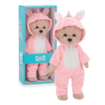Muñeca Lucky Yoyo Unicornio 44cm con traje de unicornio.