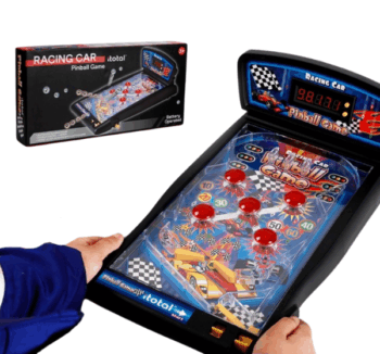 PinBall Racing Car de iTotal con luces encendidas y marcador digital.