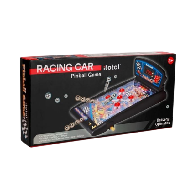 PinBall Racing Car de iTotal Caja del PinBall Racing Car de iTotal lista para regalo.