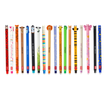 Colección Completa de Bolis Borrables de Legami con 18 modelos únicos.