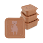 Set de fiambreras Mrs Cat de Trixie apiladas en formato nido