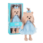 Peluche Lucky Yoyo Blue Dream 37cm de frente con ropa azul
