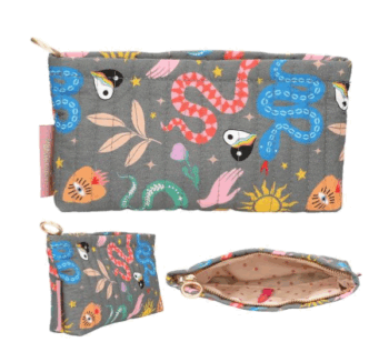 Estuche de Estampado Serpiente de TopModel diseño frontal