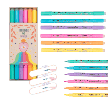 Set de Rotuladores y Subrayadores de TopModel PENfection con 6 colores pastel
