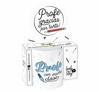 Taza Profe Con Mucha Clase 330ml de cerámica