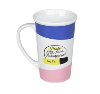 Taza Alta Profe Eres para Subrayarte con diseño original