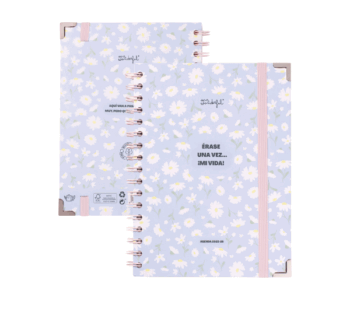 Portada de la Agenda Semanal 2025-26 Érase una vez ¡mi vida! de Mr. Wonderful en diseño sobrio y elegante.