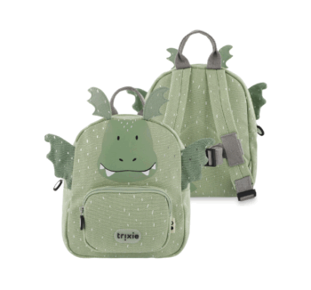 Vista frontal de la Mochila Pequeña Mr. Dragon de Trixie con detalles en 3D