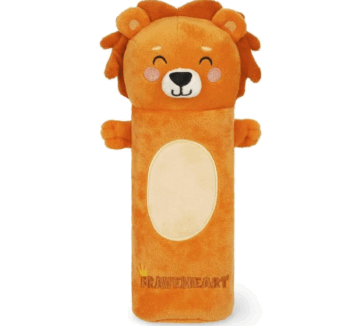 Estuche Super Soft León de Legami con diseño de animal tierno.