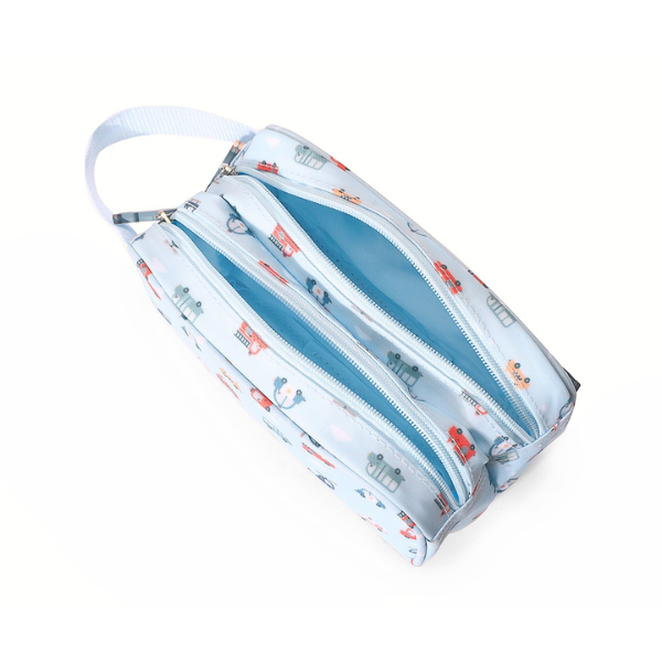 Neceser Infantil City Cars Interior del neceser City Cars con compartimentos