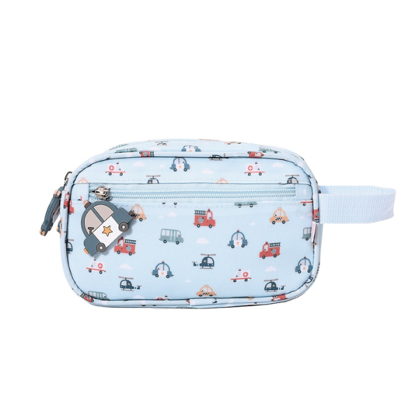 Neceser Infantil City Cars Vista lateral del neceser infantil City Cars