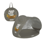 Tienda de Playa Anti-UV Poppy Musgo de Walking Mum desplegada al aire libre