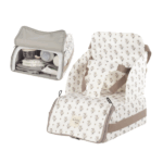 Trona Portátil Botton Flowers de Walking Mum plegada sobre silla
